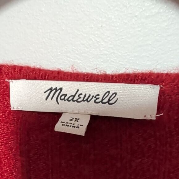 Madewell Red Women's Cardigan Sweater - Picture 2 of 6